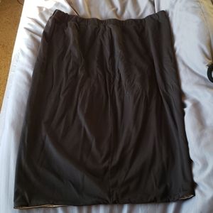 Black pencil style cotton skirt
